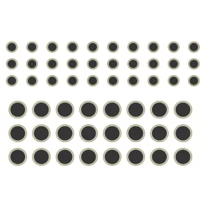 Decalques Círculos Preto e Ouro