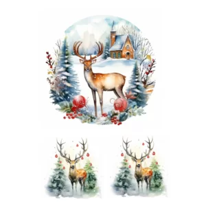 Decalques Cervo Paisagem