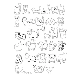 Decalques Elementos Fofos - 1