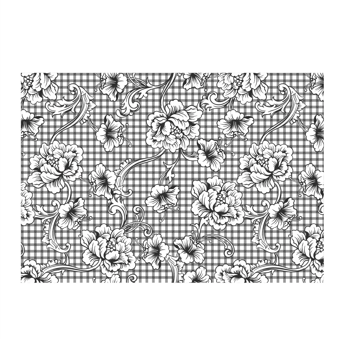 Decalques Flor Preta Toile