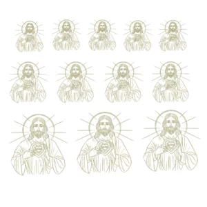 Decalques Jesus - Ouro