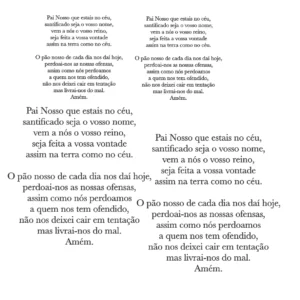 Decalques Oração Pai Nosso - Preto
