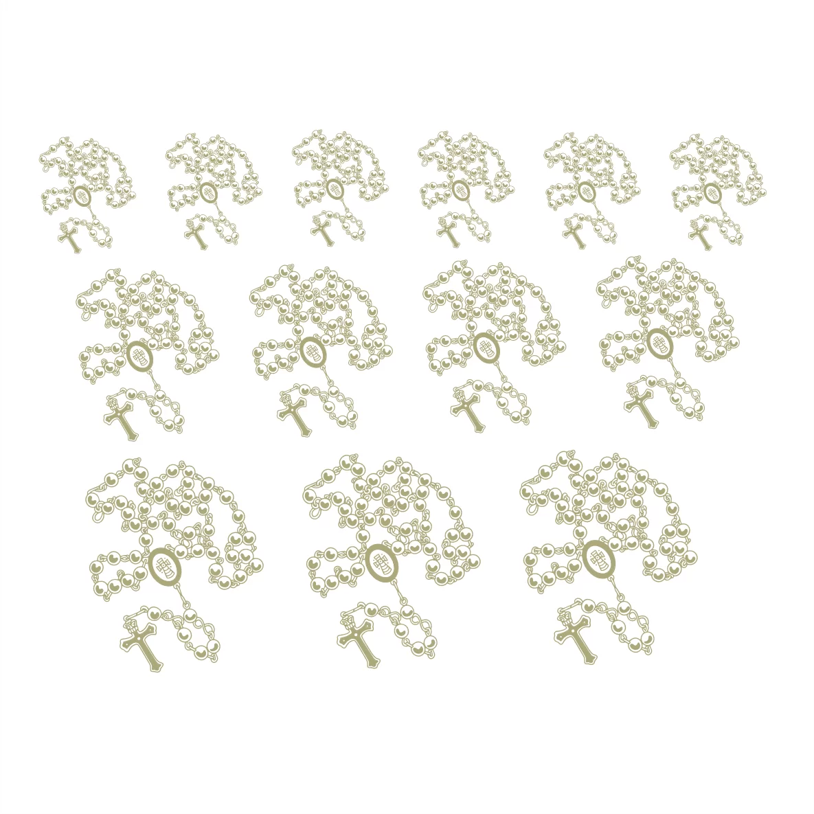 Decalques Rosário - Ouro