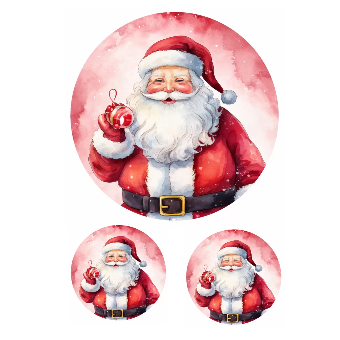 Decalques Papai Noel - Vermelho