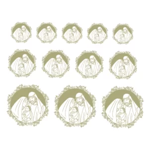 Decalques Sagrada Família Ouro