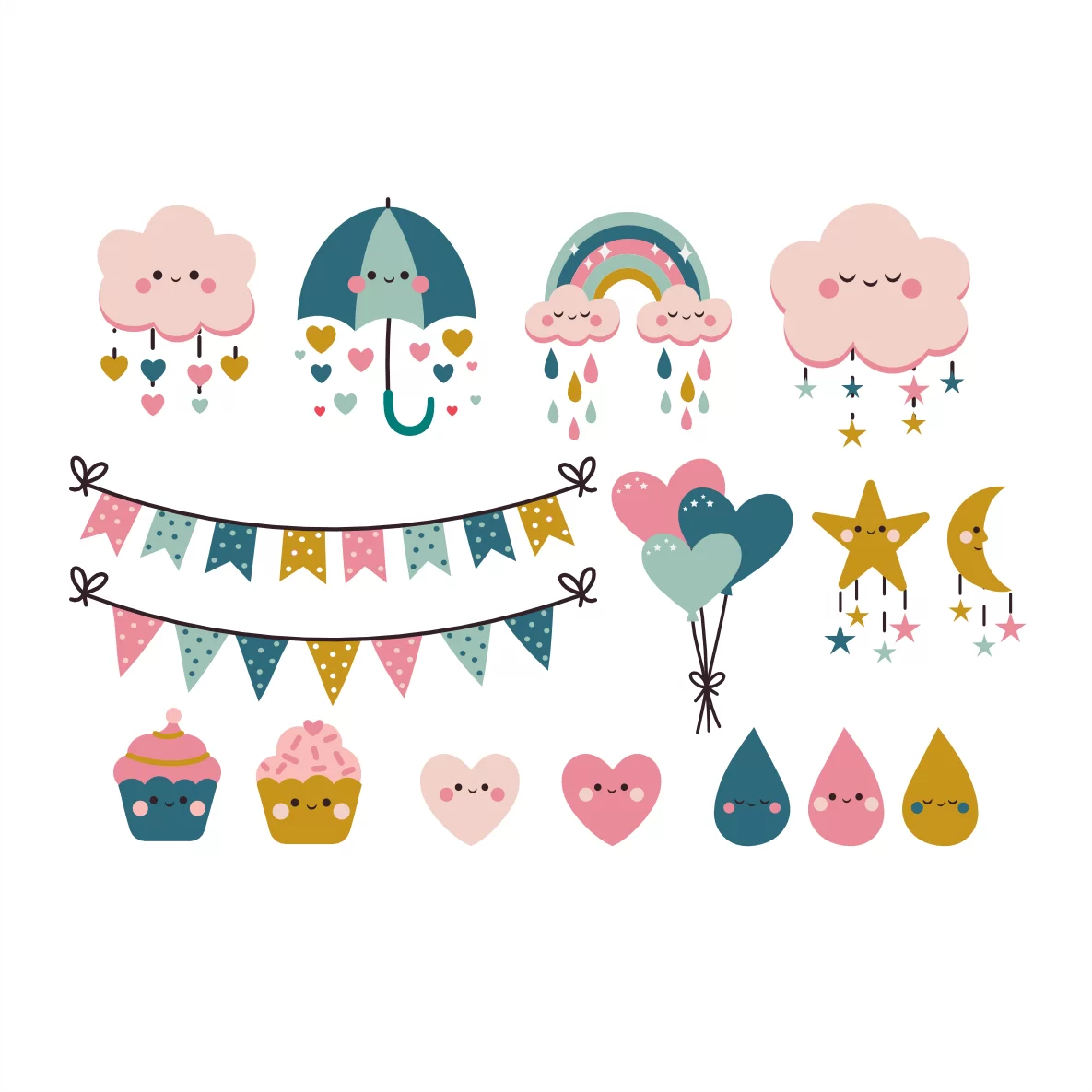 Decalques Chuva de Amor