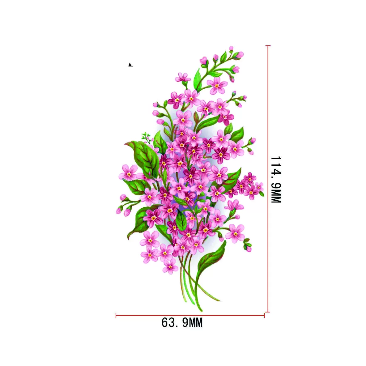 Decalques Flor Pink - 1