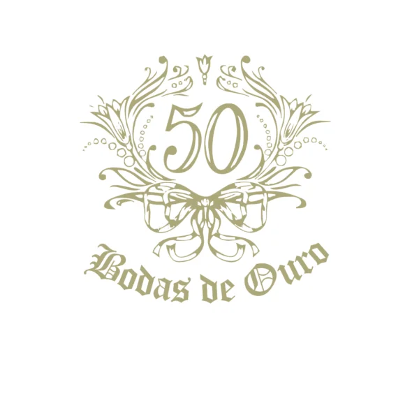 Decalques Bodas de Ouro - 3cm