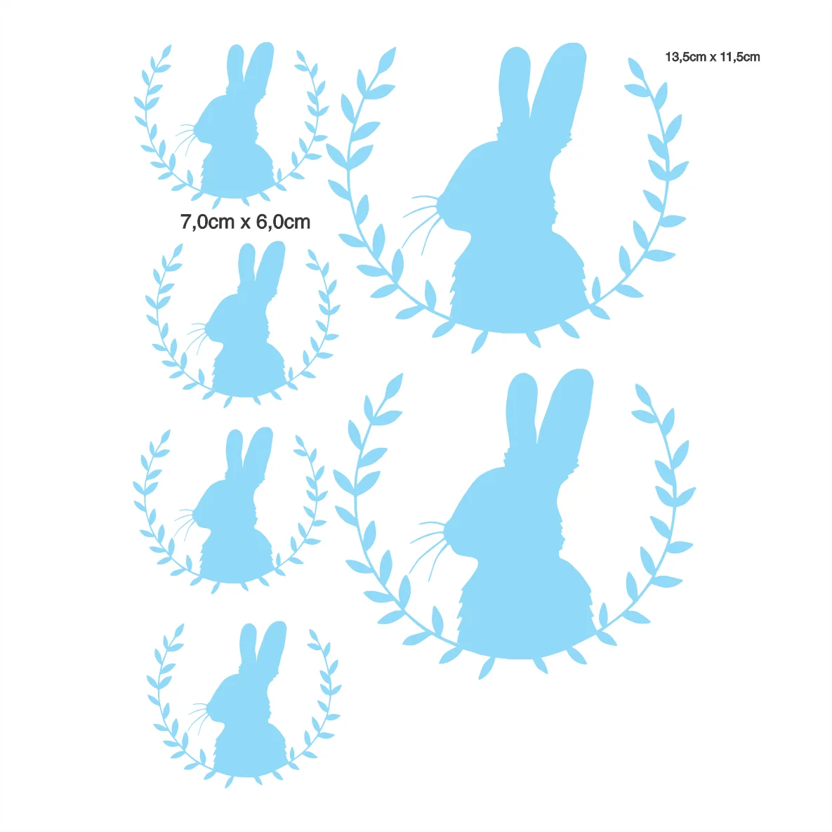Decalques Coelho Azul