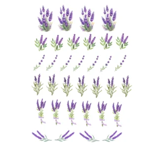 Decalques Lavanda com Galhos