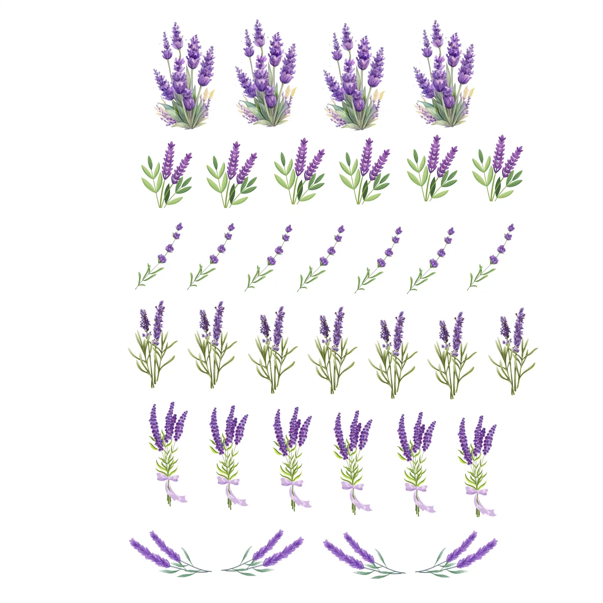Decalques Lavanda com Galhos