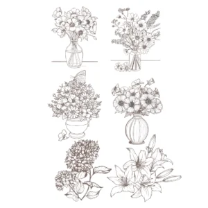 Decalques Vasos - Sépia