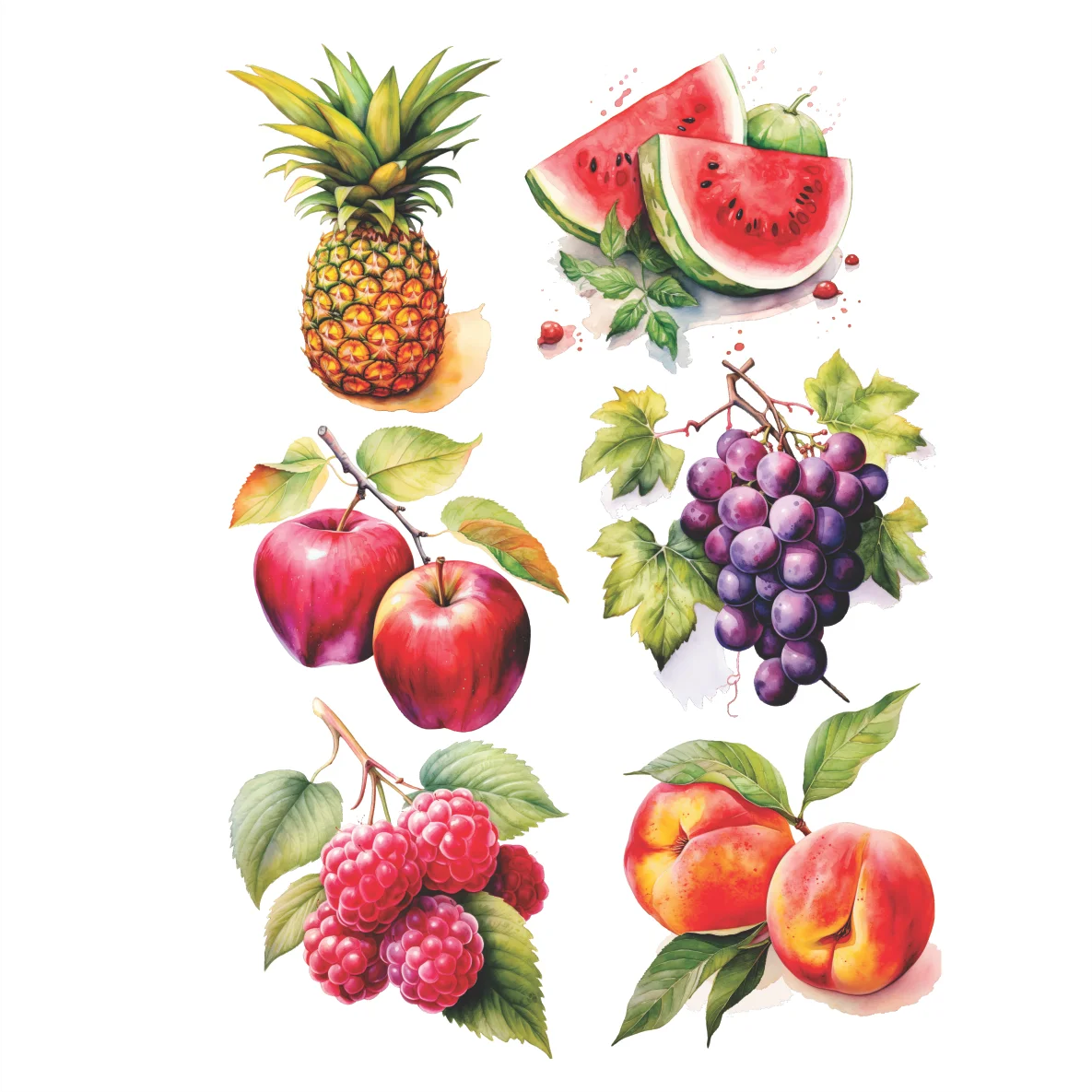 Decalques Frutas Diversas - 2