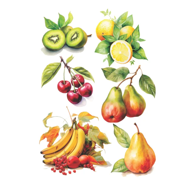 Decalques Frutas Diversas - 1