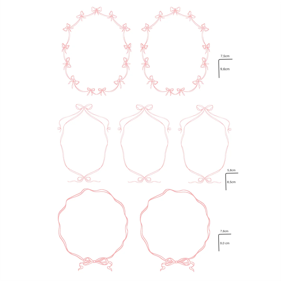 Decalques Arabesco Laços