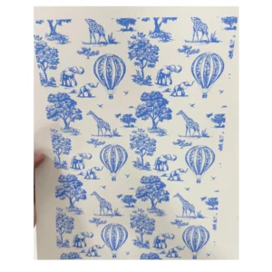 Decalques Safari -  Azul Claro