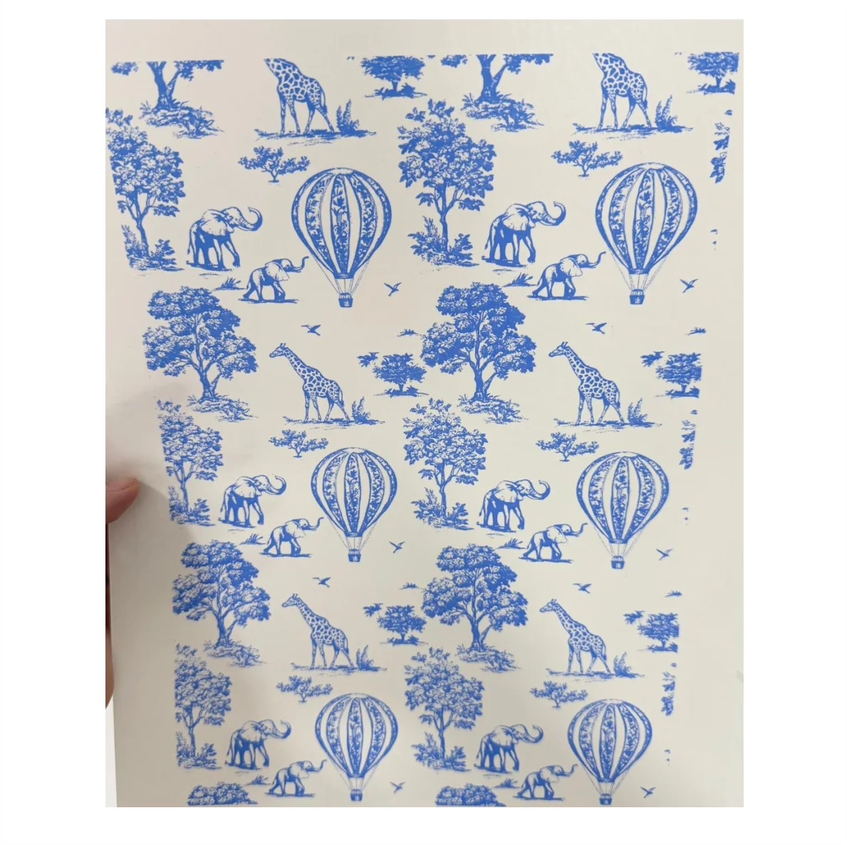 Decalques Safari -  Azul Claro