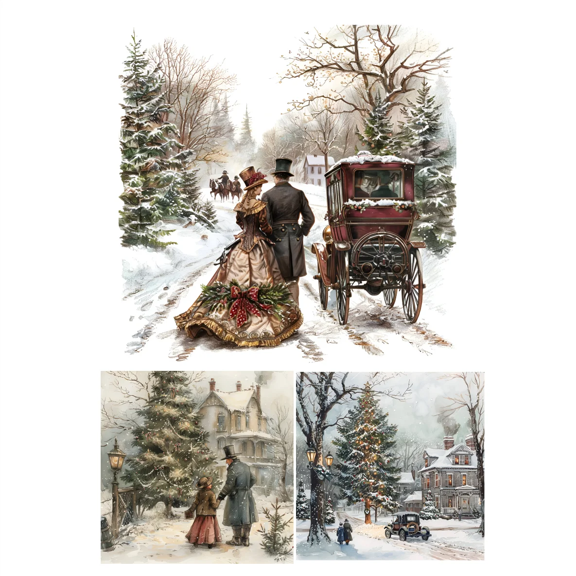 Decalques Paisagem Natal - 1