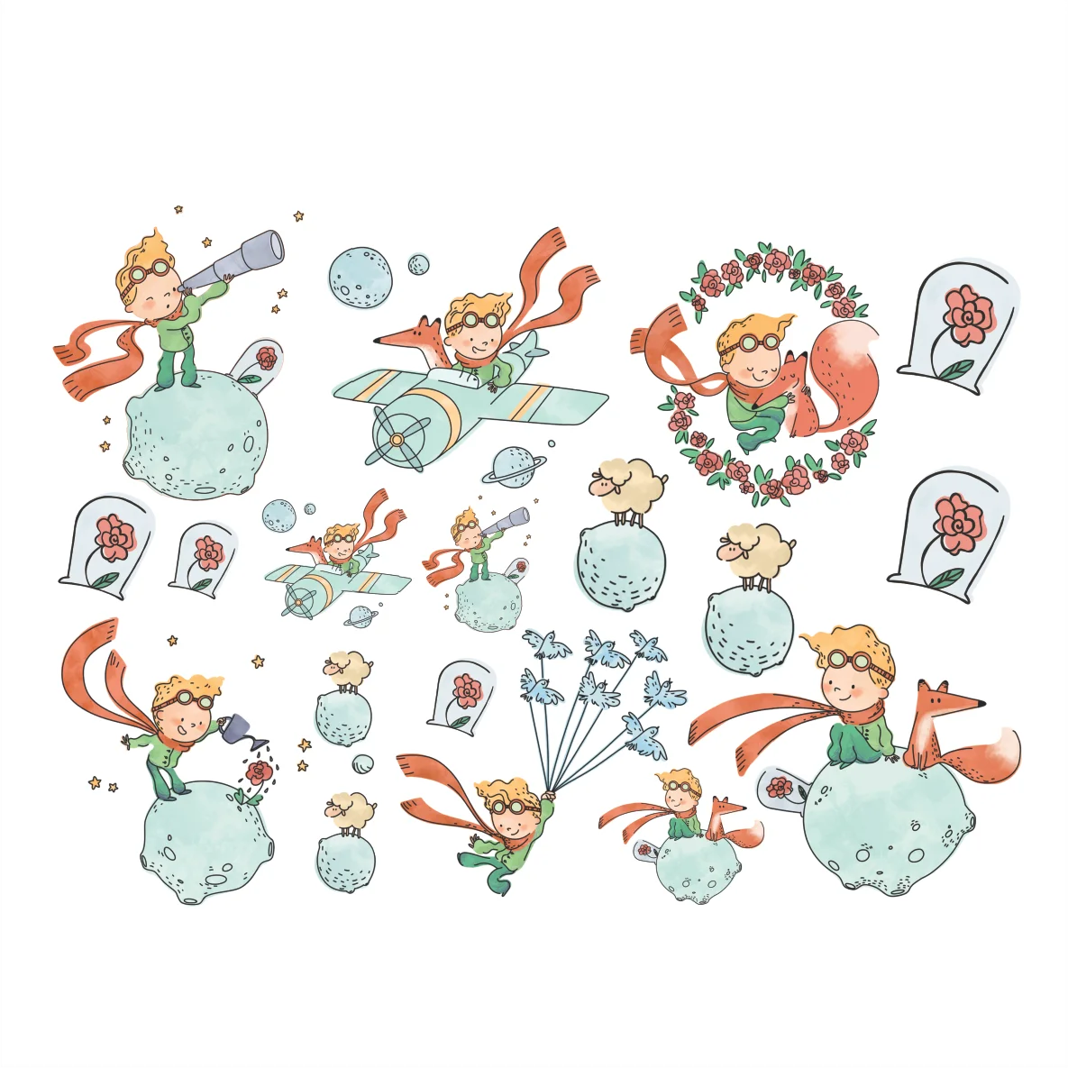 Decalques Pequeno Príncipe