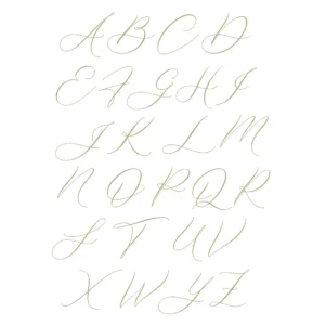 Alfabeto Ouro 4,5cm - Manuscrito