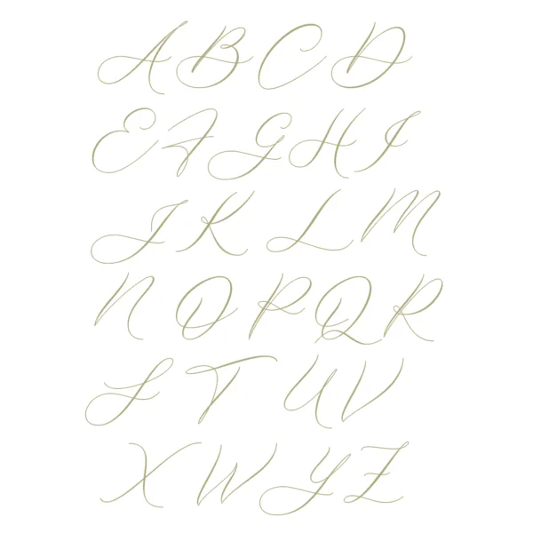 Alfabeto Ouro 4,5cm - Manuscrito