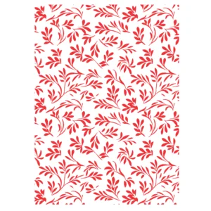 Decalques Folhagem - Vermelho