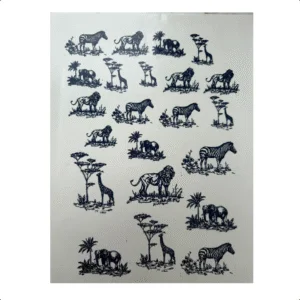 Decalques Safari Azul Marinho - PROMOÇÃO