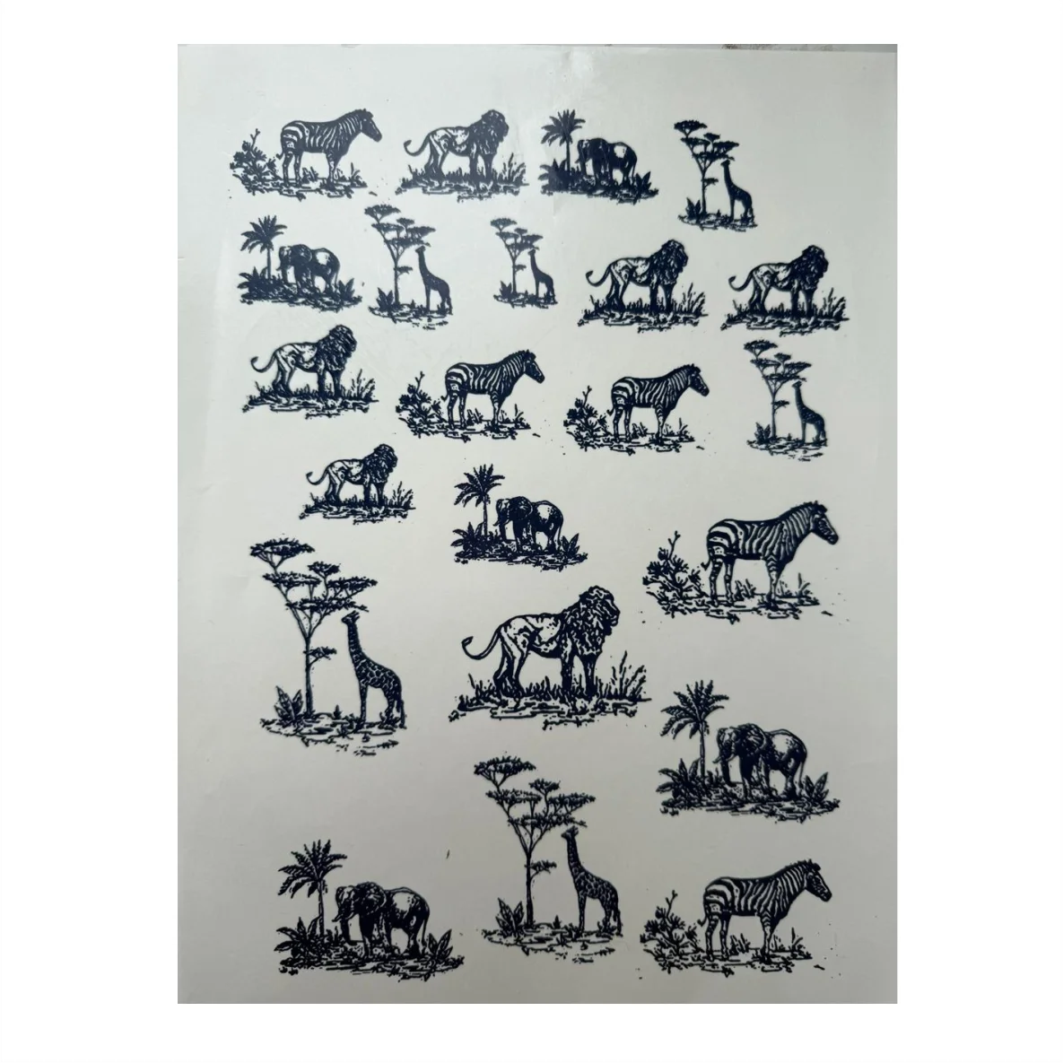 Decalques Safari Azul Marinho - PROMOÇÃO