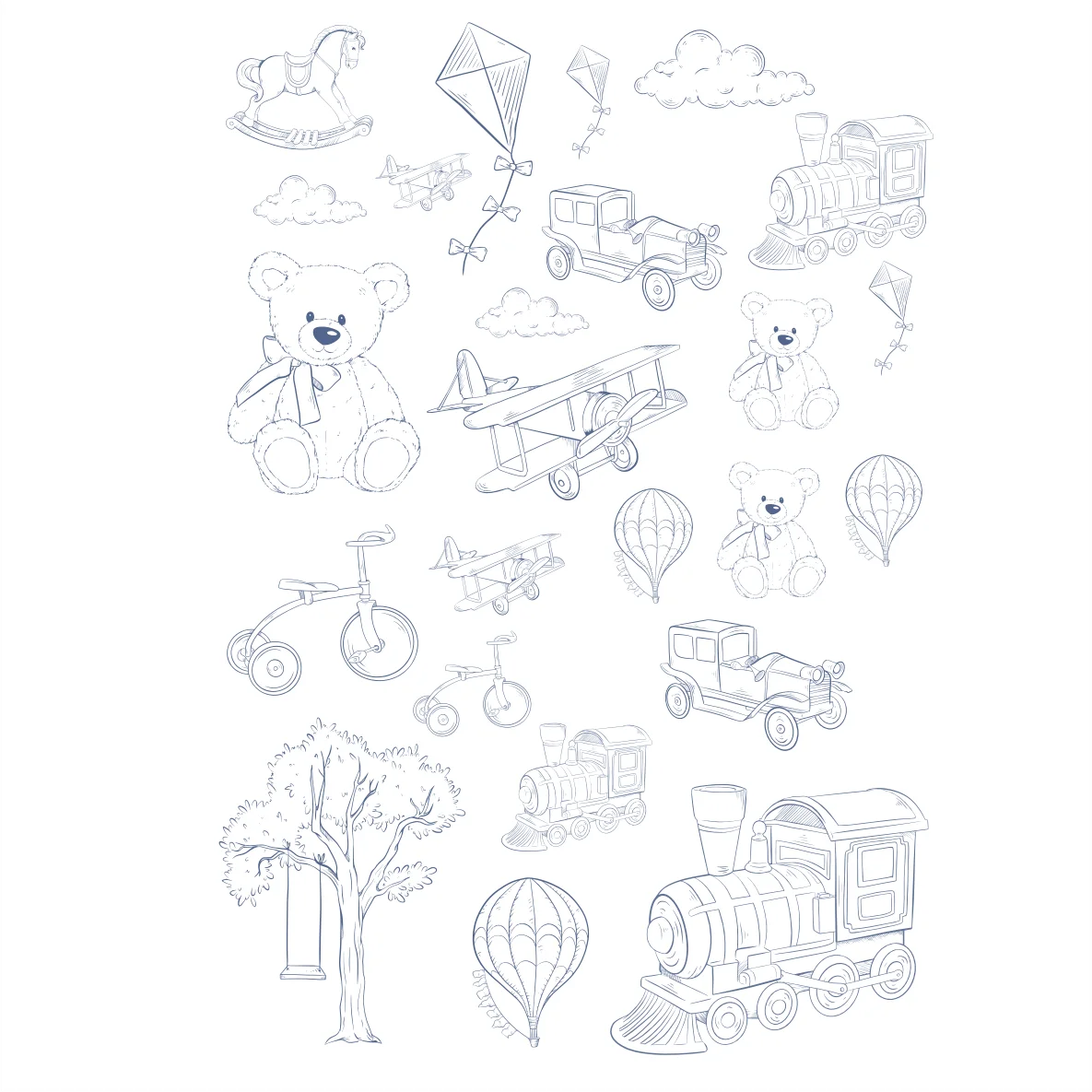 Decalques Ursos com Elementos