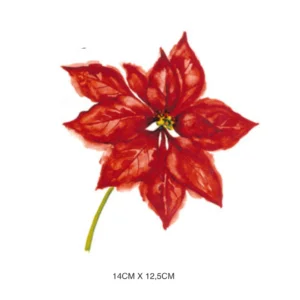 Decalques Poinsétia 14 x 12,5cm