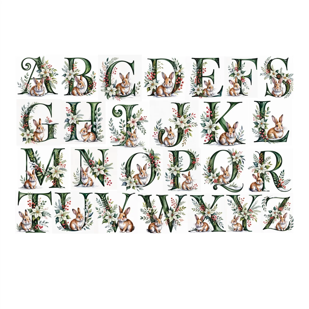 Decalques Alfabeto Páscoa