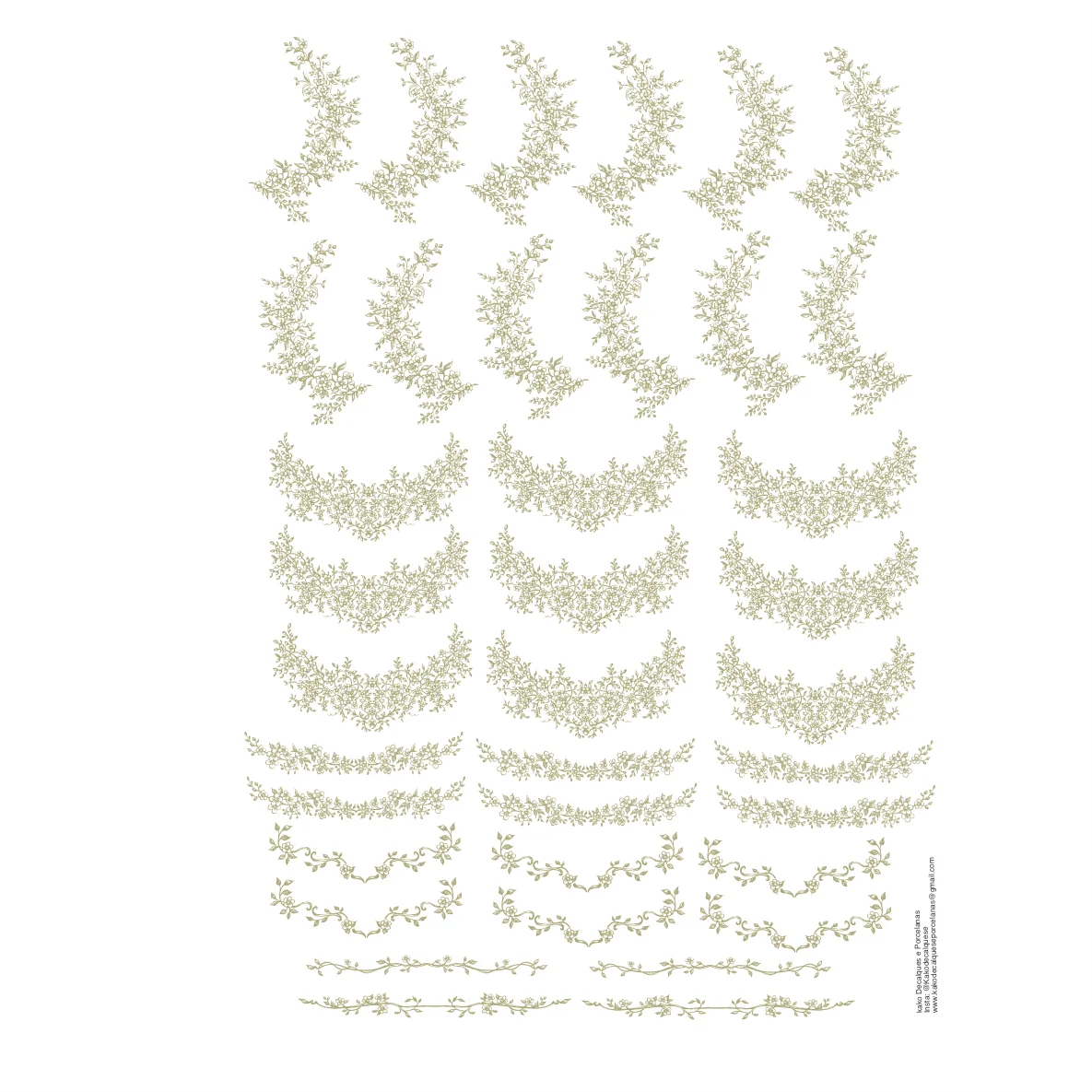 Decalques Arabesco - Ouro