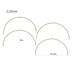 Tiras Borda Ouro - 10,7cm