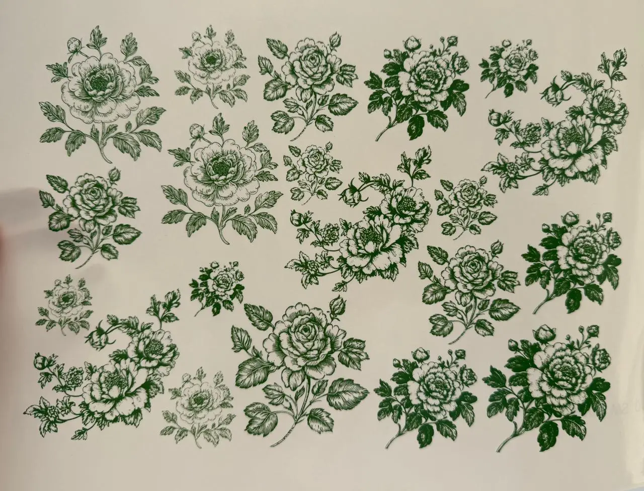 Decalques Flor Verde - Imagem 2