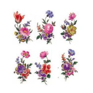 Decalques Florzinhas Coloridas