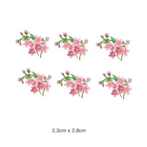 Decalques Mini Flor Rosa