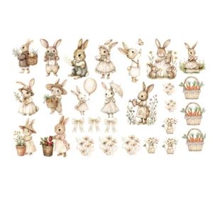 Decalques Páscoa Família