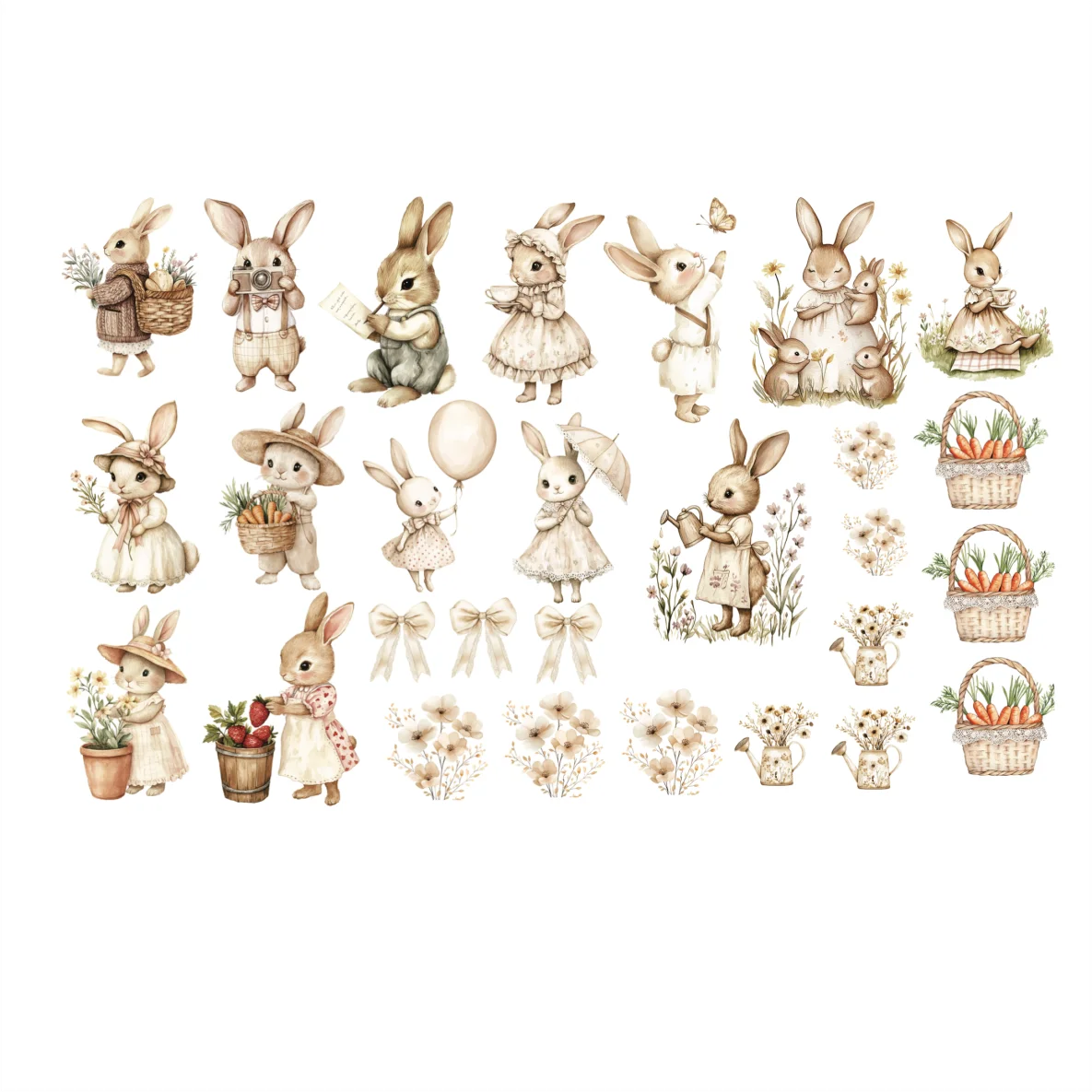 Decalques Páscoa Família