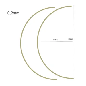 Tiras Borda Ouro - 25cm