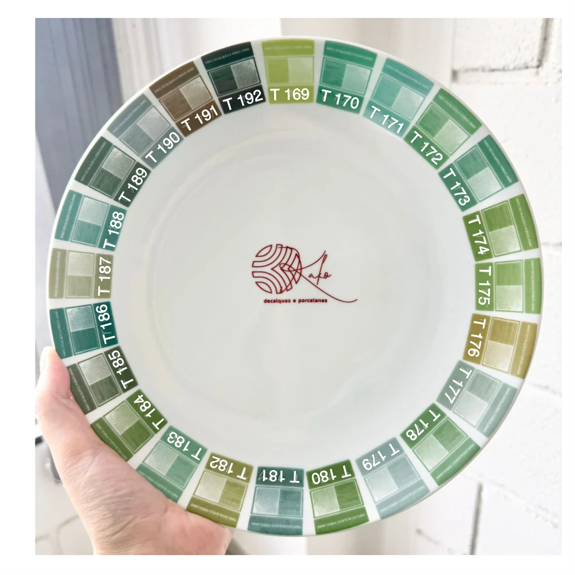 TINTAS PARA PORCELANA VERDE - T169 A T192 - Imagem 2