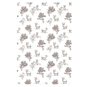 Decalques Toile de Jouy Ovelhas - Marrom