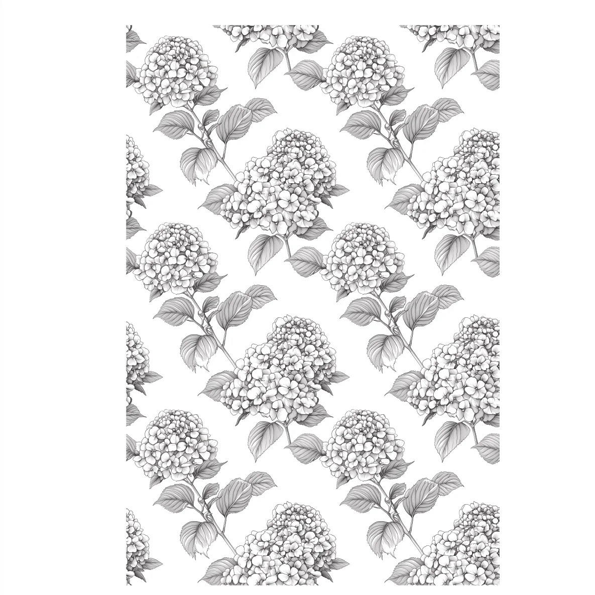 Decalques Tapete Hortênsias - Lilás