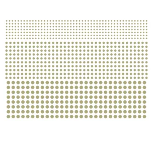 Decalques Bolinha Dourado que Imita Ouro - Porcelana