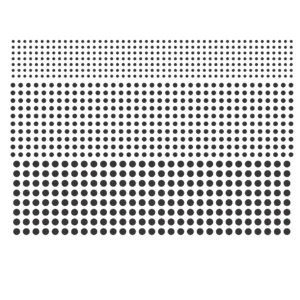 Decalques Bolinhas Pretas - Porcelana