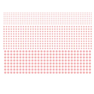 Decalques Bolinhas Rosas - Porcelana