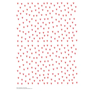 Decalques Coração Vermelho - 0,6cm