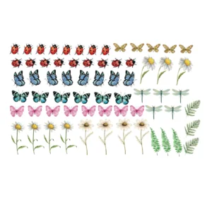 Decalques Flores e Insetos - VIDRO