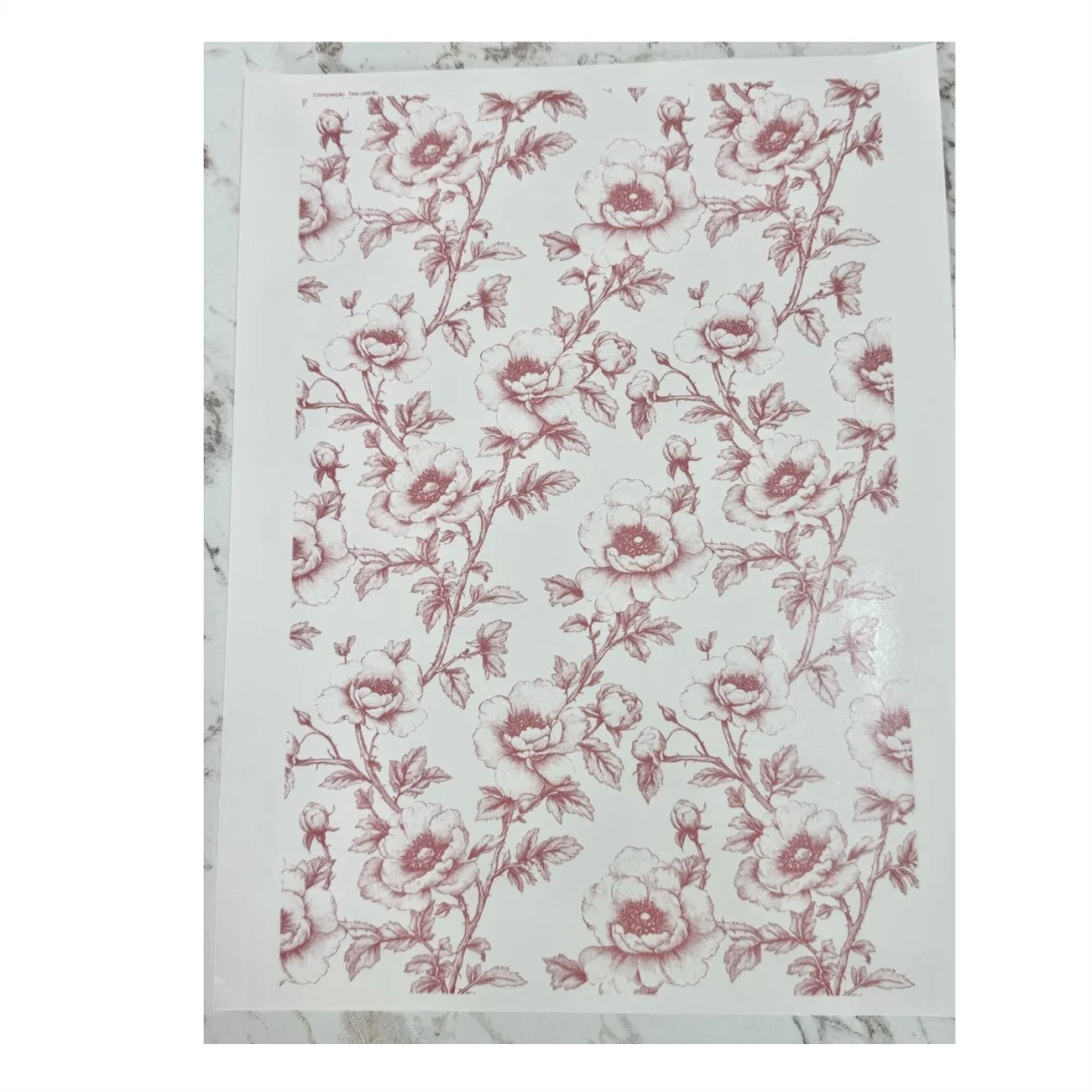 Decalques Flores Toile 1- Rosa - Imagem 2