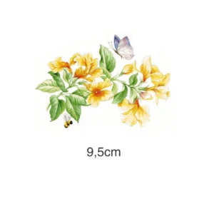 Decalques Azaleia Amarela - 9,5cm