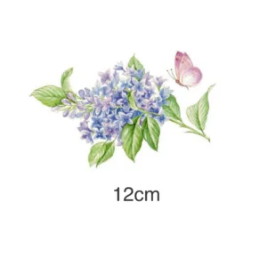 Decalques Flor Lilás - 12cm